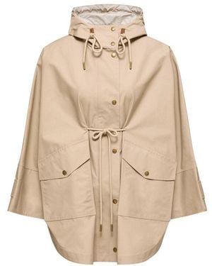 Moncler Brunnera Hooded Parka - Natural
