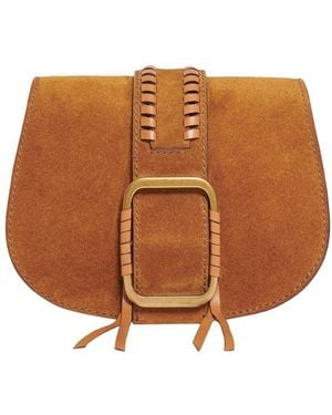 Ba&sh Bag S Suede Teddy - Brown
