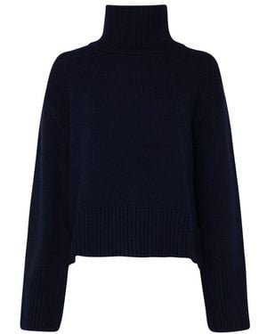 Lisa Yang Rollkragenpullover Aus Kaschmir Fleur - Blau