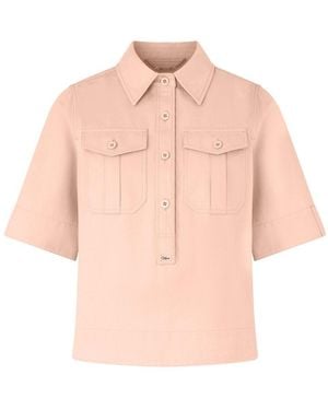 Chloé Short-Sleeved Top - Brown