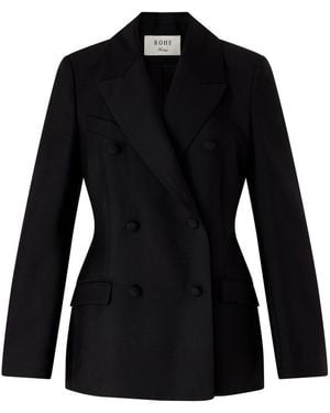 Rohe Double-Breasted Blazer - Black