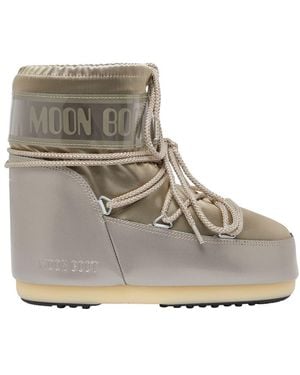 Moon Boot Stiefeletten Mit Satin Icon Low Glance - Grau