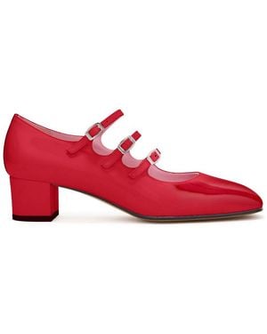 CAREL PARIS Kina Mary Janes Pumps - Red