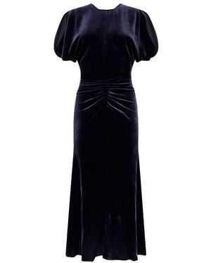 Victoria Beckham Bela Midi Dress - Black