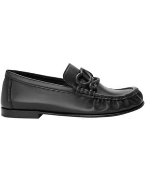 Loewe Double L Loafers - Black