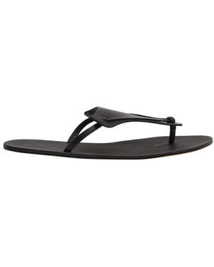 The Row Flip-Flop-Sandalen Helena Aus Leder - Schwarz