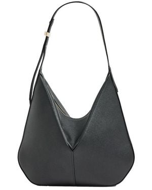 Valextra Vivi Small Hobo Bag - Black