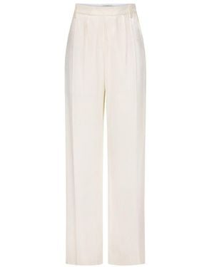 Victoria Beckham Casual-Fit Pants With Curved Legs - White