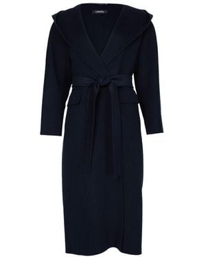 Max Mara Cassia Long Coat - Blue