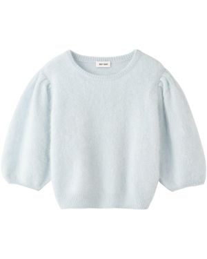 Soft Goat Brushed Top - Blue
