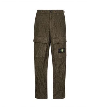 Stone Island Cargo-Hose Mit Gepatchtem Logo - Grün