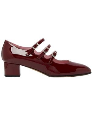 CAREL PARIS Kina Mary Janes Pumps - Red