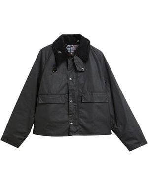 Barbour Slim Spey Waxed Jacket - Black
