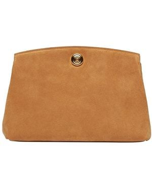 Liffner Grande Pochette Pushlock En Daim - Marron