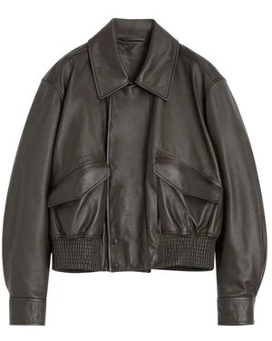 Lemaire Lederjacke - Grau