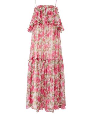 Chloé Printed Maxi Dress - Pink