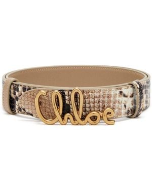 Chloé Chloé Iconic Small Belt - Natural