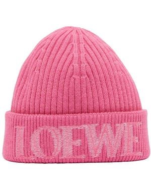 Loewe Blurred Beanie - Pink