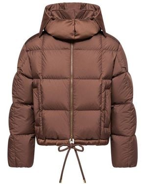 Moncler Doudoune À Capuche Legerete - Marron