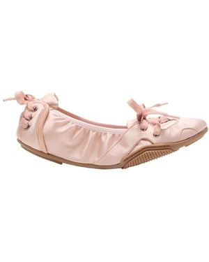 Acne Studios Lace-Up Satin Shoes - Pink
