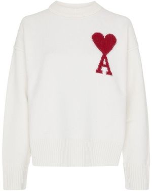 Ami Paris Pullover Ami De Cœur - Weiß