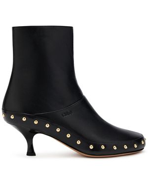 Chloé Lederstiefeletten - Schwarz
