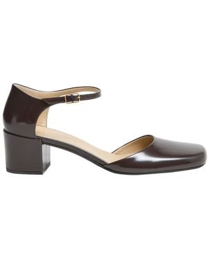 The Row Penelope Ankle Strap Pumps - Metallic