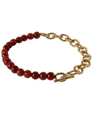 Paola Sighinolfi Halskette Kim Carnelian - Braun