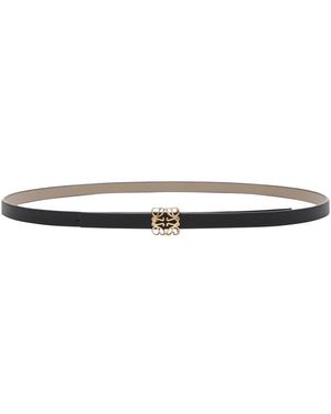 Loewe Gürtel Anagram Bombee Aus Glattem Kalbsleder - Braun