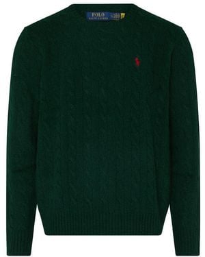 Polo Ralph Lauren Embroidered Logo Crew-Neck Jumper - Green