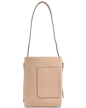 Valextra Medium Bucket Bag - Natural