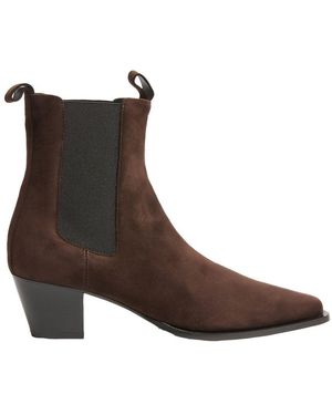 TOTEME Suede City Boots - Brown