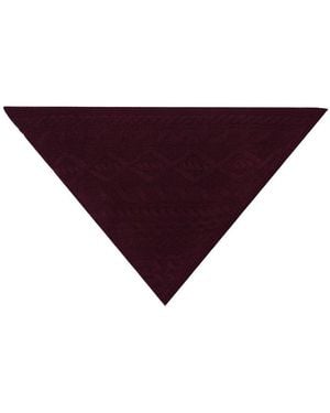 Bompard Triangular Cashmere Scarf - Purple