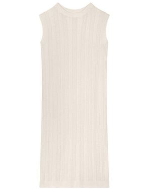 Bompard Loose-Fit Sleeveless Dress - Natural