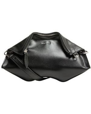 McQueen Pochette Manta - Noir