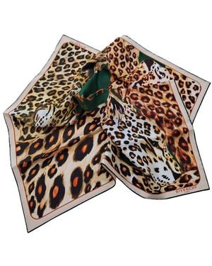 Givenchy Leopard-Print Scarf - Brown