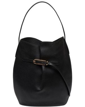 Liffner Große Bucket Bag Mit Gürtel - Schwarz