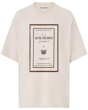 Acne Studios Long-Sleeved T-Shirt - Natural