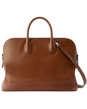 Valextra Large Mylogo Sublime Handbag - Brown