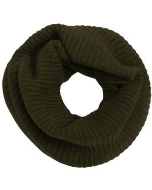 Bompard Ribbed Cashmere Neck Warmer - Green