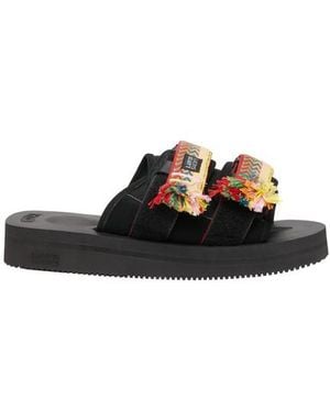 Lanvin Sandales plates Suicoke X - Noir