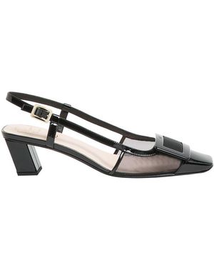 Roger Vivier Slingbacks Belle Vivier - Mettallic