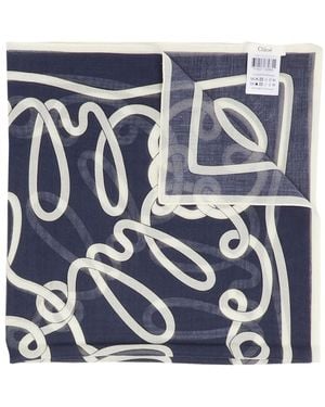 Anine Bing Hannah Scarf - Blue