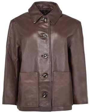Soeur Vincenzo Leather Jacket - Brown