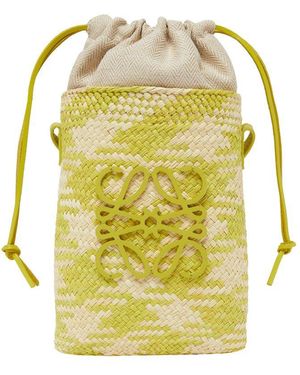 Loewe Anagram Ajouré Square Pocket - Yellow
