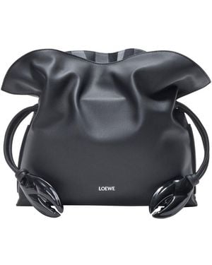 Loewe Flamenco Check Moyen Intarsio - Noir