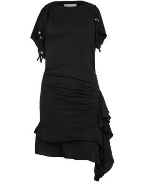 Isabel Marant Janick Printed Mini Dress - Black