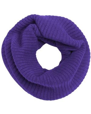 Bompard Ribbed Cashmere Neck Warmer - Purple