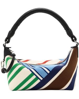 Loewe Clutch Cala Bayadere Aus Besticktem Canvas - Blau
