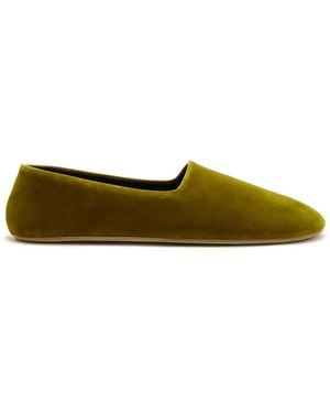 The Row Ponti Slip-Ons - Green